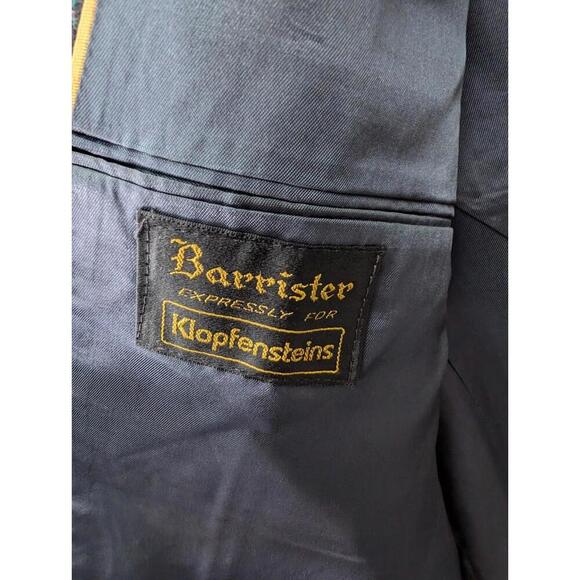 Barrister Blue Wool Tweed Blazer Sport Coat Heritage Classic Preppy - Picture 5 of 9